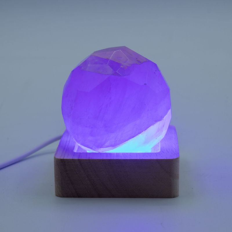 Socles LED Carrés en Bois 6 cm – USB – Multicolore