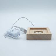 Socles LED Carrés en Bois 8 cm – USB – Blanc Froid/Chaud/Blanc Naturel