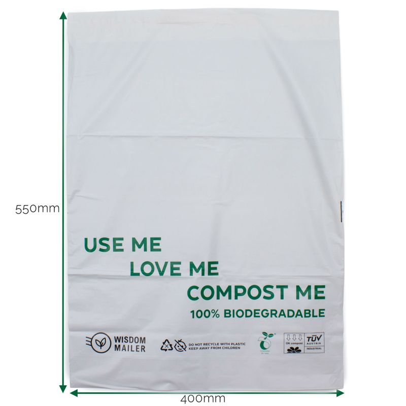 Enveloppe d’Expédition 100 % Biodégradable (400 x 550 mm)