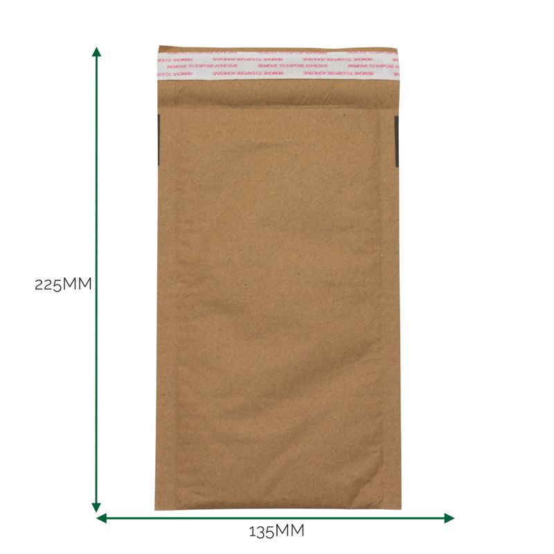 Enveloppe Matelassée Kraft à Structure Alvéolée (135 x 225 + 40 mm)