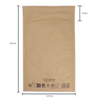 Enveloppe Matelassée Kraft à Structure Alvéolée (235 x 350 + 40 mm)