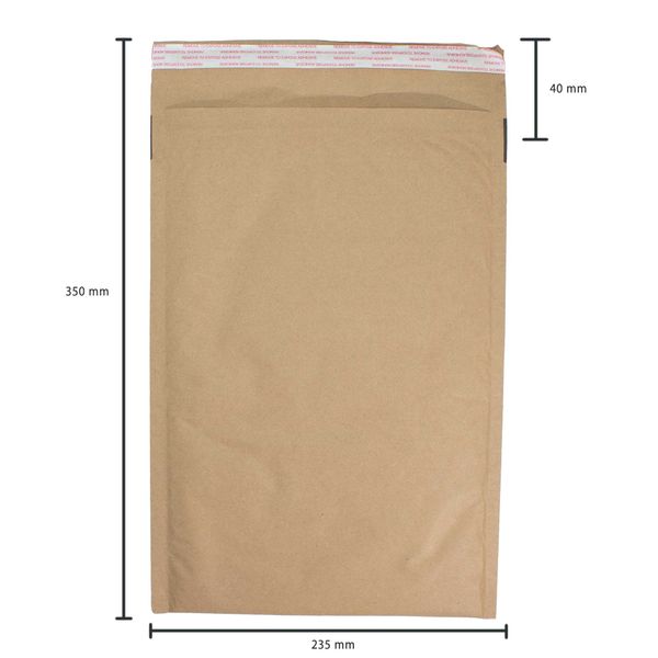 Enveloppe Matelassée Kraft à Structure Alvéolée (235 x 350 + 40 mm)