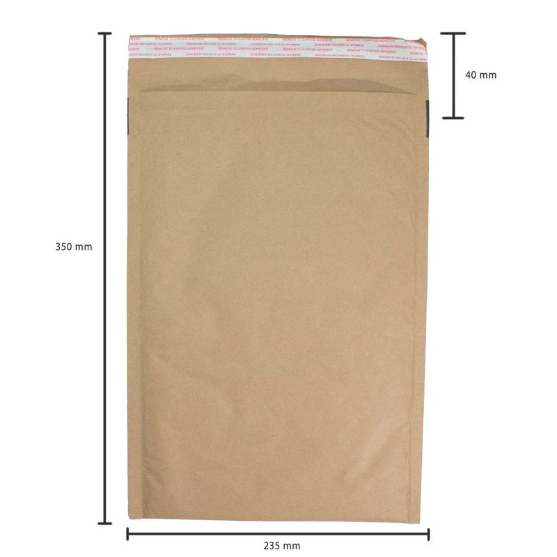 Enveloppe Matelassée Kraft à Structure Alvéolée (235 x 350 + 40 mm)