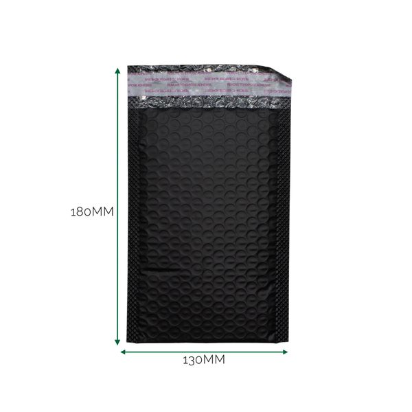 Enveloppe Bulle Noire (130 x 180 + 40 mm)