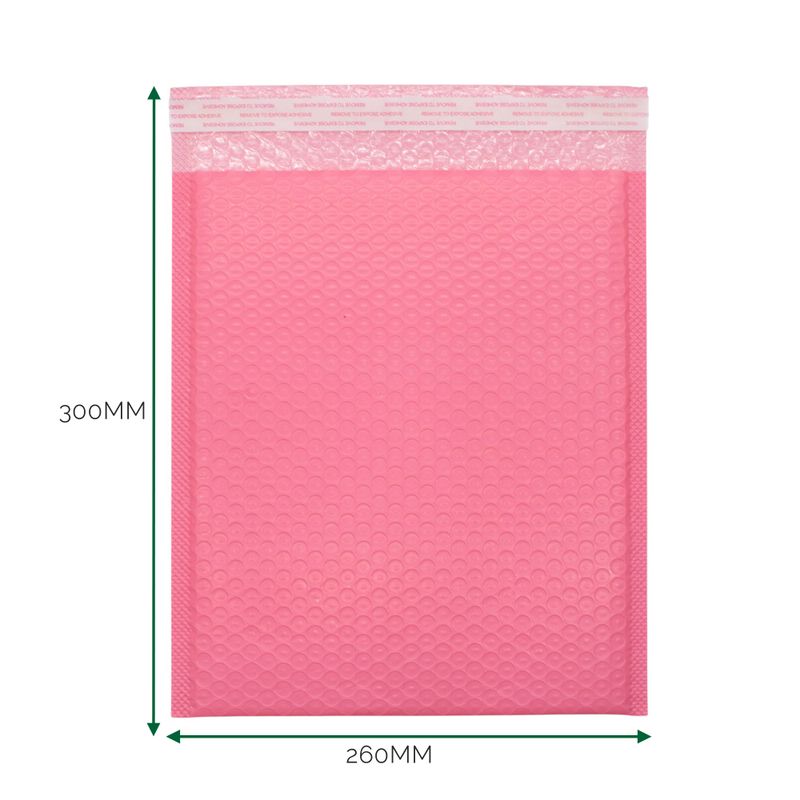Enveloppe Bulle Rose (260 x 300 + 40 mm)