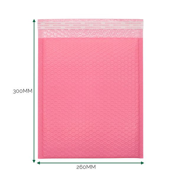 Enveloppe Bulle Rose (260 x 300 + 40 mm)