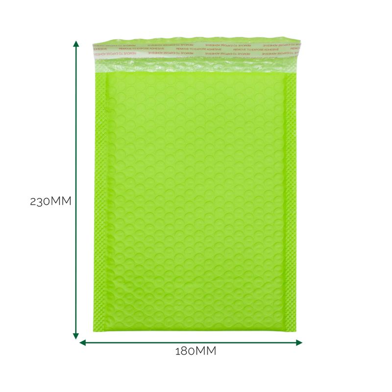 Enveloppe Bulle Verte (180 x 230 + 40 mm)