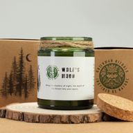 Bougie En Cire de Soja Avec Mèche en Bois – Lune Du Loup
