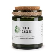 Bougie En Cire de Soja Avec Mèche en Bois – Figue Écrasée & Cassis