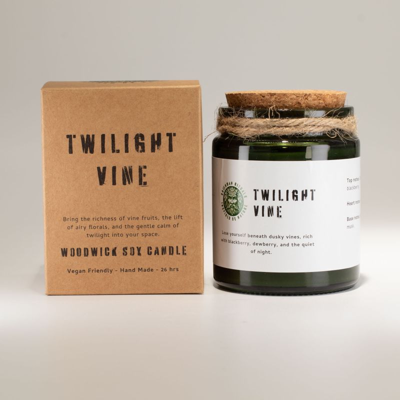 Bougie Woodwick au soja - Vigne du Crépuscule