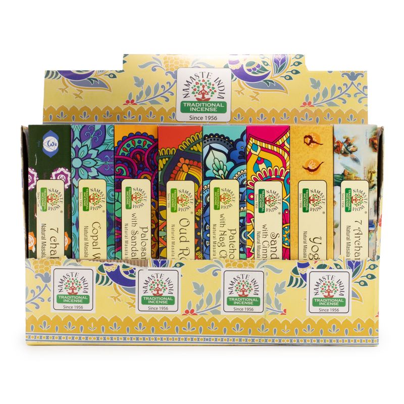 Pack de Démarrage Encens Masala Namaste Mandala (6x8 Parfums) (09-16)