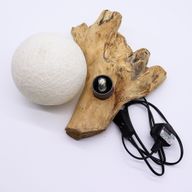 Lampe DriftGlow – Abat-jour Luna Ivoire en Coton