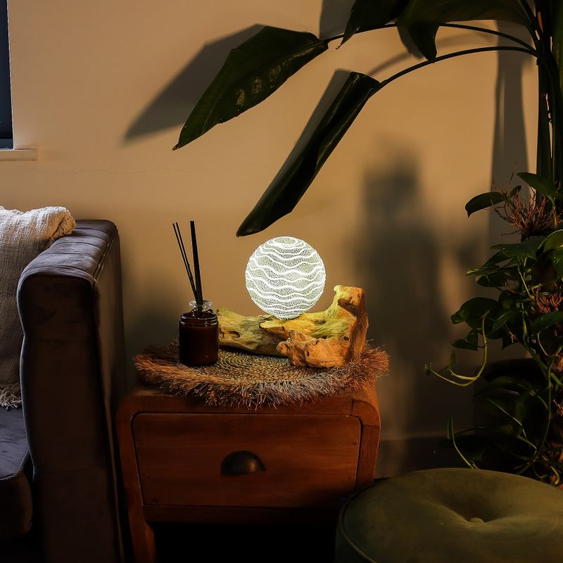 Lampe DriftGlow – Abat-jour Luna Gris