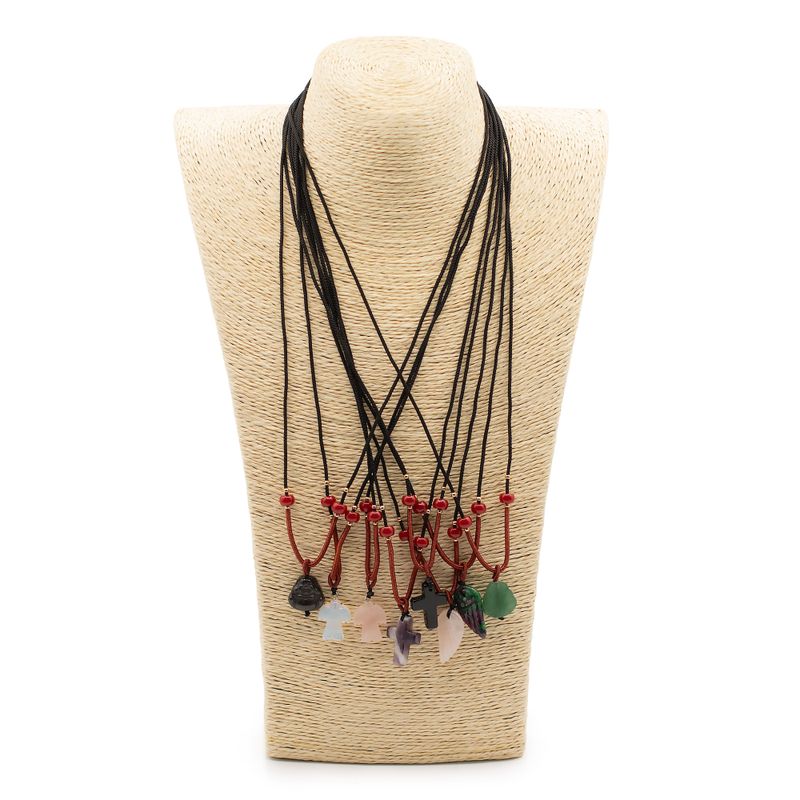 Colliers Cordon avec Pendentifs en Pierre – Collection Spirituelle (assortie)