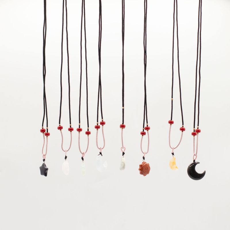 Colliers Cordon avec Pendentifs en Pierre – Collection Céleste (assortie)