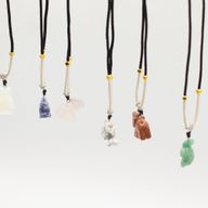 Colliers Cordon avec Pendentifs en Pierre – Collection Animaux (assortie)