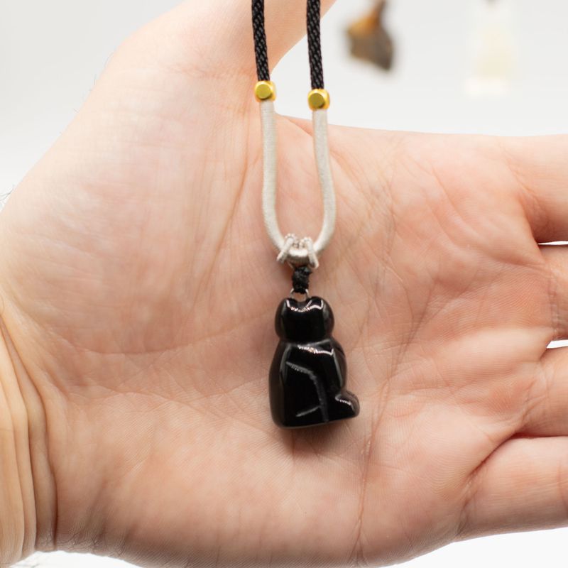 Colliers Cordon avec Pendentifs en Pierre – Collection Animaux (assortie)