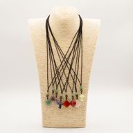 Colliers Cordon avec Pendentifs en Pierre – Collection Botanique (assortie)