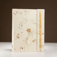 Grand Carnet Lokta aux Fleurs Mélangées – avec Marque-page