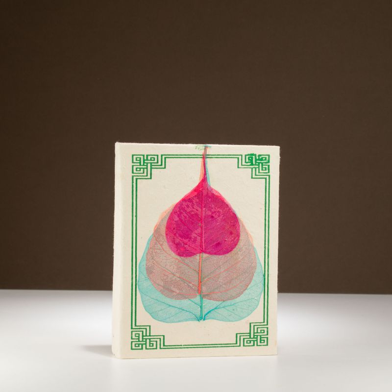 Carnet Moyen Lokta Feuille de Bodhi