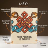 Grand Carnet Lokta Inspiration – « Your Potential » – avec Marque-page