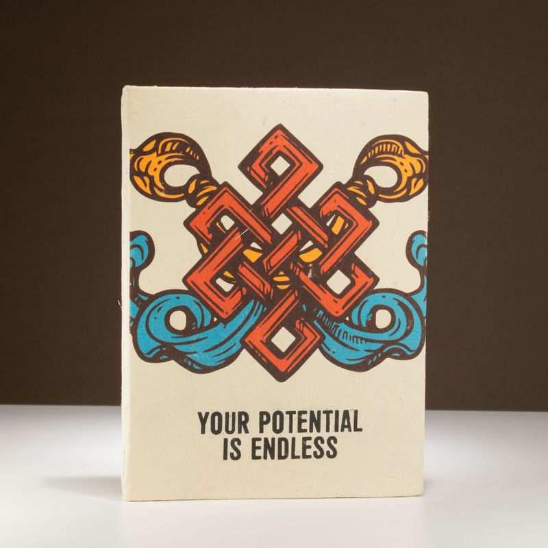 Grand Carnet Lokta Inspiration – « Your Potential » – avec Marque-page