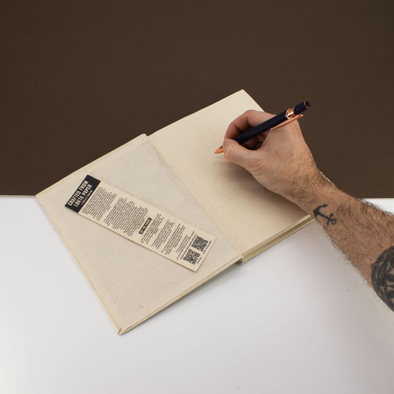 Grand Carnet Lokta Inspiration – « Write it Down » – avec Marque-page