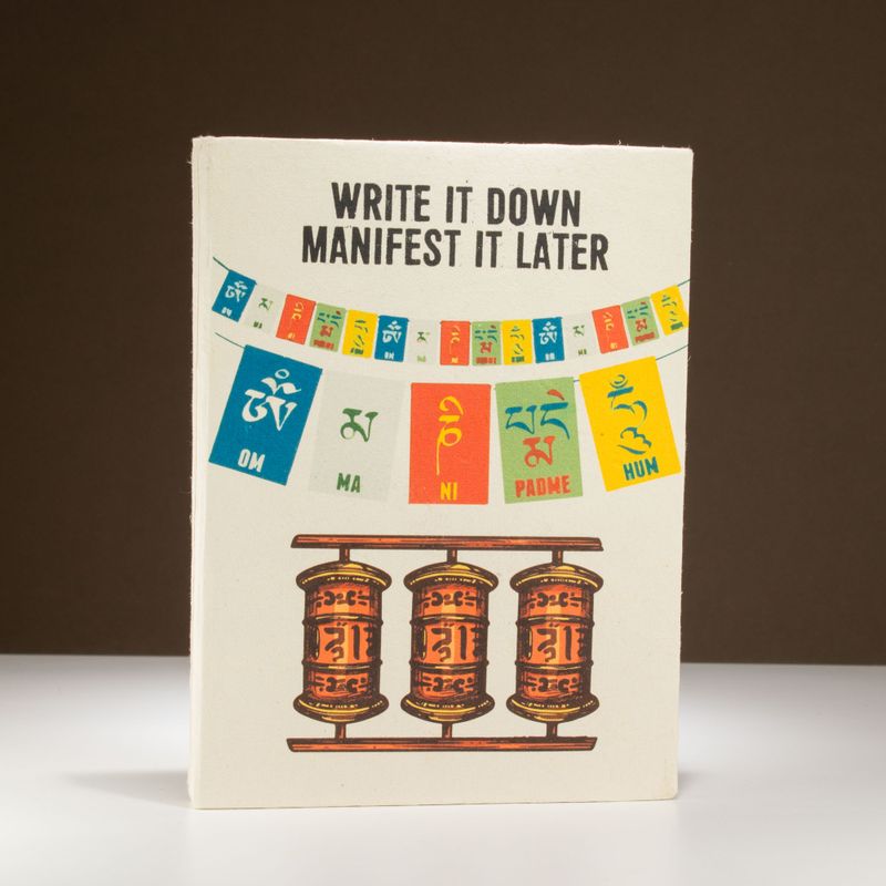 Grand Carnet Lokta Inspiration – « Write it Down » – avec Marque-page
