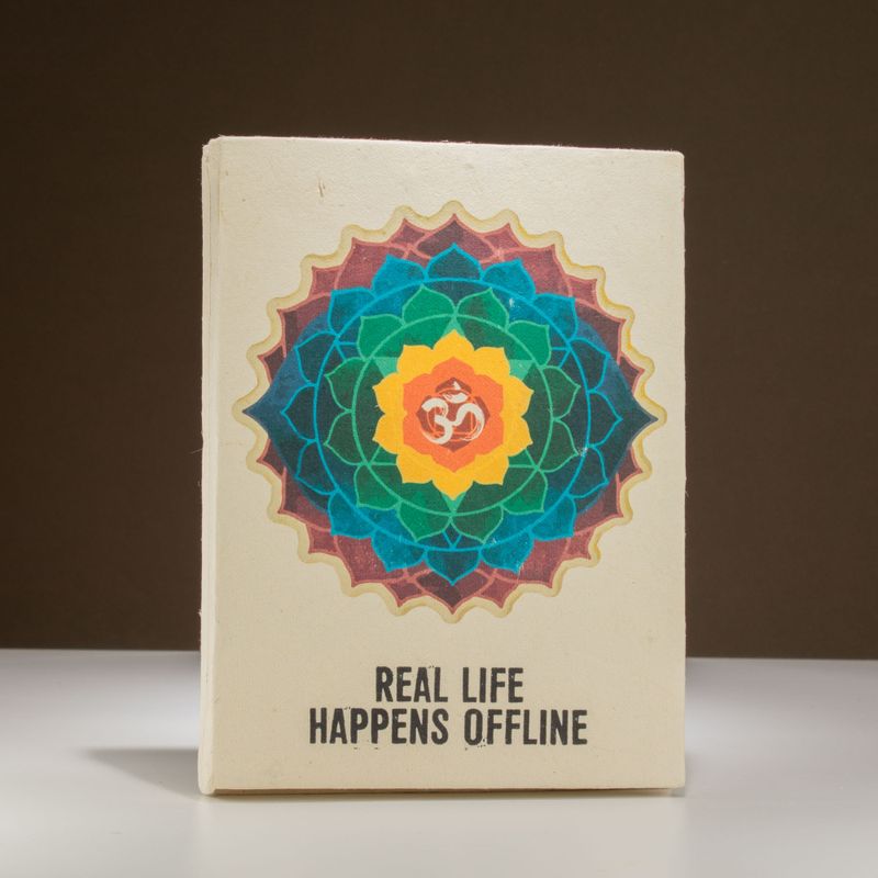 Grand Carnet Lokta Inspiration  – « Real Life » – avec Marque-page