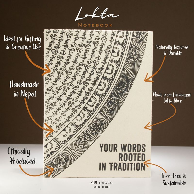 Grand Carnet Lokta Inspiration – « Your Words » – avec Marque-page
