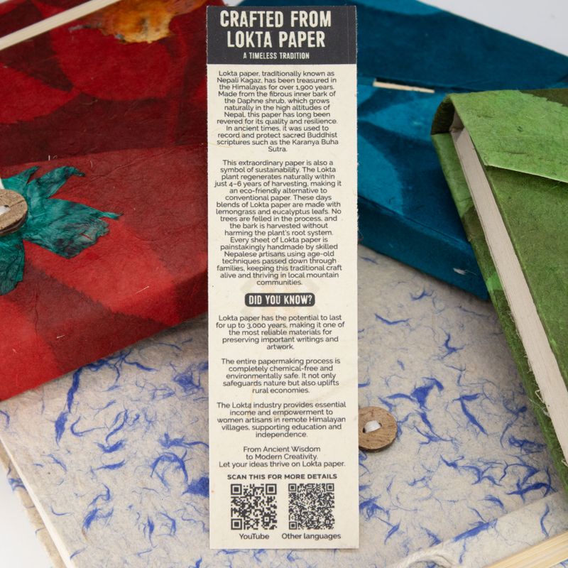 Grand Carnet Lokta Inspiration – « Your Words » – avec Marque-page