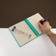 Grand Carnet Lokta Mini Tiles – Bleu Sarcelle – avec Marque-page