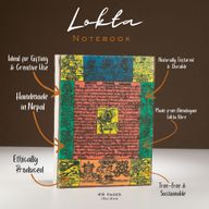 Carnet Moyen Lokta Drapeaux de Prière Traditionnels – Naturel – 45 feuilles