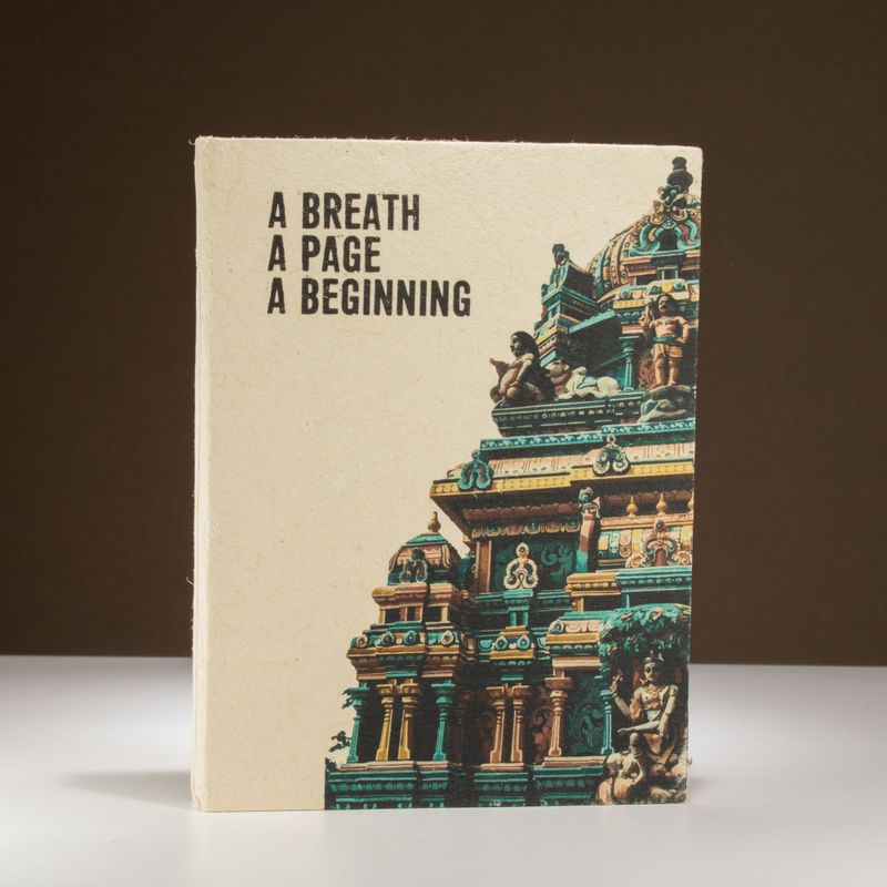 Grand Carnet Lokta Inspiration – « A Breath » – avec Marque-page
