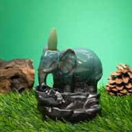 Brûleur d'encens à flux inversé - Éléphant au bord de la piscine
