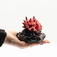 Brûleur d'encens à reflux - Petit dragon rouge