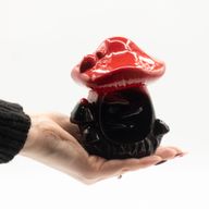 Brûleur d'encens à flux inversé - Grand champignon rouge