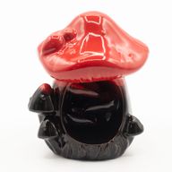Brûleur d'encens à flux inversé - Grand champignon rouge