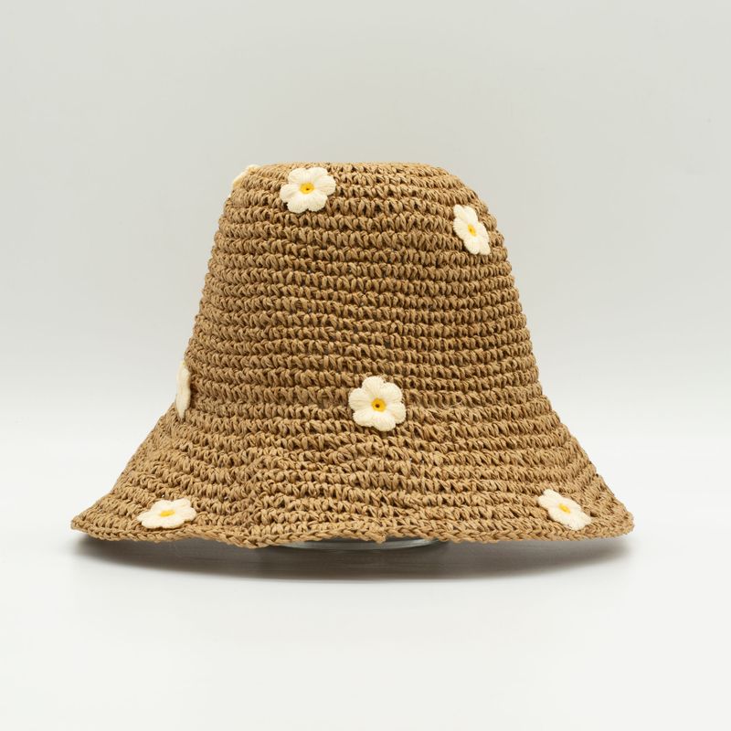 Chapeau De Soleil En Paille – Café Et Marguerites