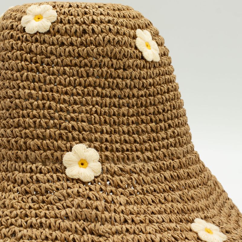 Chapeau De Soleil En Paille – Café Et Marguerites