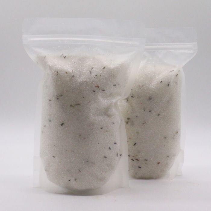 Mélanges de Sels de Bain Epsom Lavande – Sommeil Réparateur 800 g – Marque Blanche