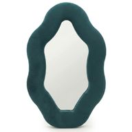 Miroir Souple Ondulé – Galet Ovale – Bleu Roi – 20,5x32,5x2,3 cm