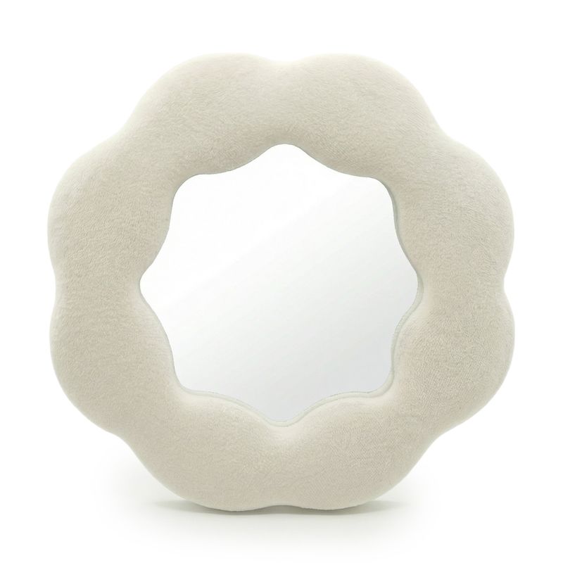Miroir Souple Ondulé – Fleur – Pierre – 25,4x25,4x2,3 cm