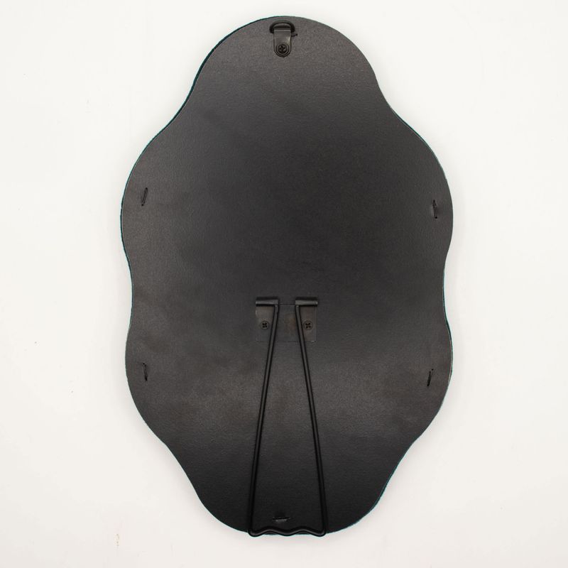 Miroir Souple Ondulé – Galet Ovale – Bleu Roi – 20,5x32,5x2,3 cm
