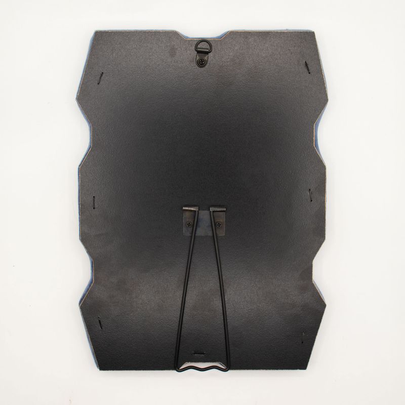 Miroir Souple Ondulé – Cadre Épais – Bleu Roi – 30,5x22,5x2,3 cm