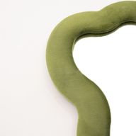 Miroir Souple Ondulé – Grand Nuage – Vert Mousse – 33,4x23,5x2,3 cm