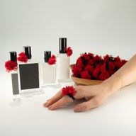 Anneaux Diffuseurs en Chiffon Parfumé - Rose Rouge (01)