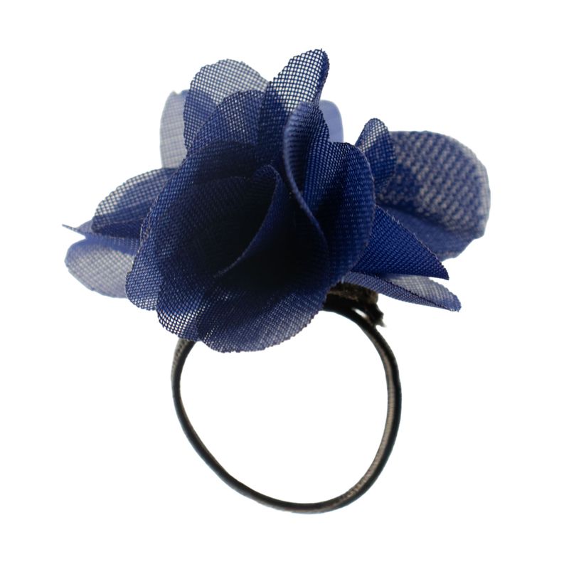 Anneaux Diffuseurs en Chiffon Parfumé - Bleu Marine