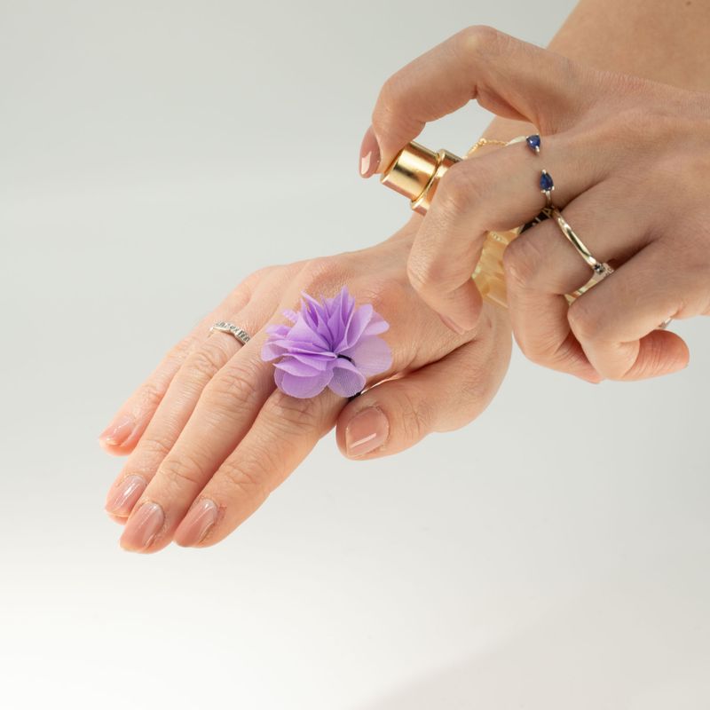 Anneaux Diffuseurs en Chiffon Parfumé - Lavande