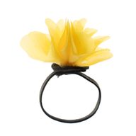 Anneaux Diffuseurs en Chiffon Parfumé - Jaune